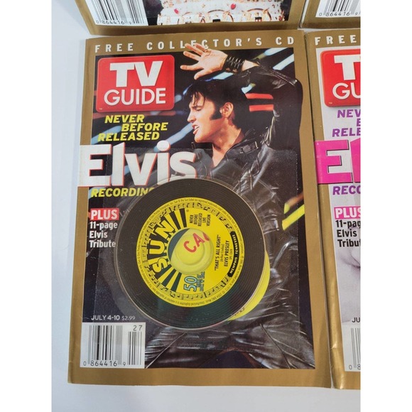 Elvis Memorabilia TV Guide Lot 4 - Picture 2 of 6